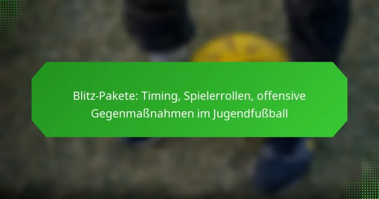 Blitz-Pakete: Timing, Spielerrollen, offensive Gegenmaßnahmen im Jugendfußball